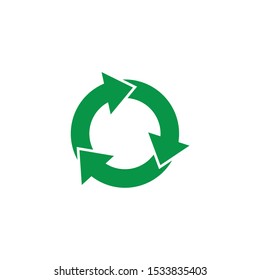 Rotation Icon vector sign isolated for graphic and web design. Rotate arrow symbol template color editable on white background.
