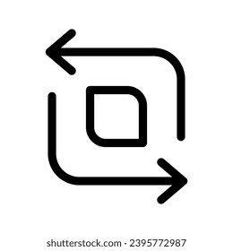 Rotation Icon Vector Symbol Design Illustration
