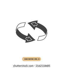 rotation icons  symbol vector elements for infographic web