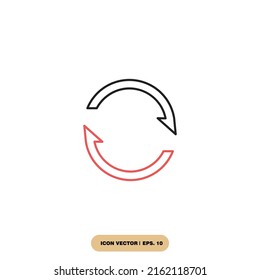 Rotation Icons Symbol Vector Elements Infographic Stock Vector (Royalty ...