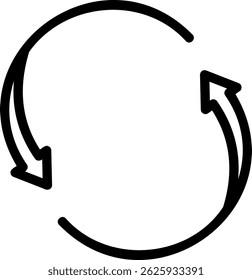 Vektorgrafik des Rotationsliniensymbols