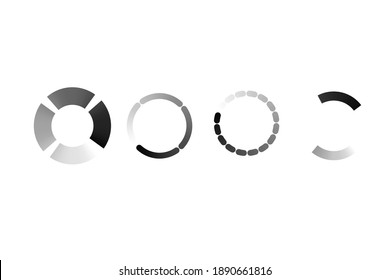 Rotation Loading icon , recyclable, repeat or upload status icon, Vector Illustration