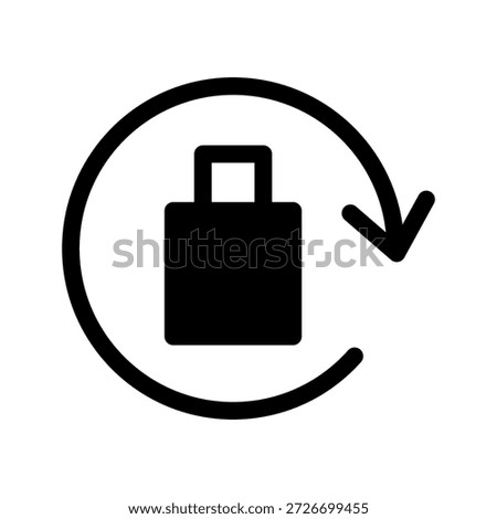 Rotation Lock Icon Vector Symbol Design Illustration