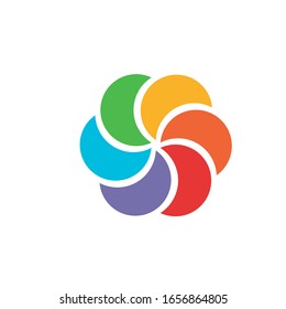 rotation logo vector modern template