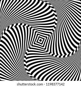 Rotation Movement Illusion Lines Texture Vector Stock Vector (Royalty ...