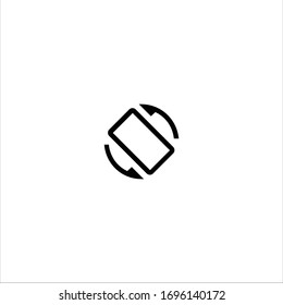 Rotation outline icon illustration- Vector