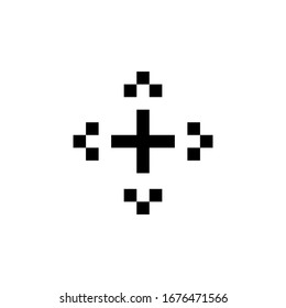icono de rotación, punto, tamaño, posición y flecha. Perfecto para aplicaciones, web, logotipo, juego y plantilla de presentación. diseño de iconos en píxeles y estilo de línea