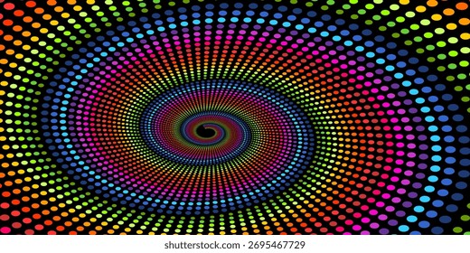Ondas rojas de rotación. Ilusión de giro