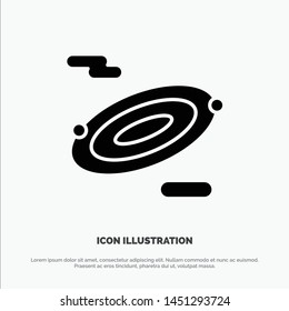 Rotation, Science, Space solid Glyph Icon vector