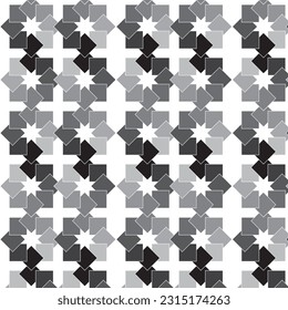 rotation square black to grey shade overlap pattern