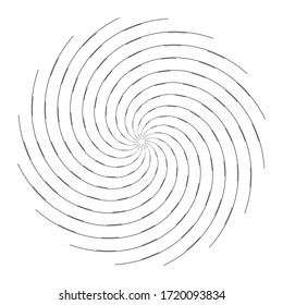 Rotation swirl movement. Abstract circle design element. Vector illustration.