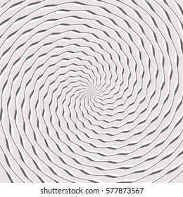 Rotation torsion lines pattern. Vector art.