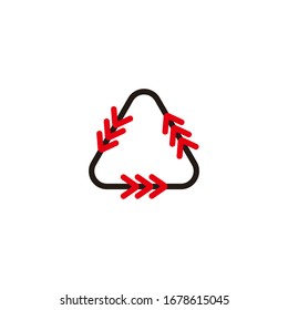 rotation triangle motion arrow design symbol vector
