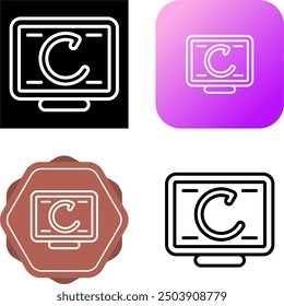 Rotation Unique Vector Icon Illustration