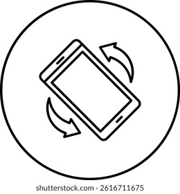 Rotation vector icon. Can be used for printing, mobile and web applications.