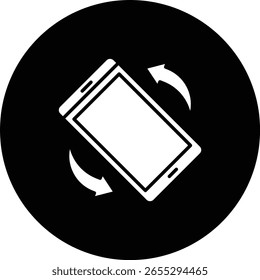 Rotation vector icon. Can be used for printing, mobile and web applications.