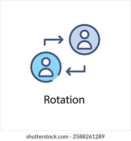 Rotation Vector icon stock illustration