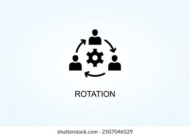 Rotation Vector Or Logo Sign Symbol Illustration