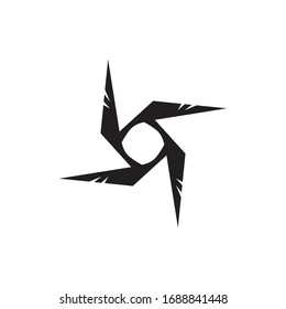 Rotation WIng logo design vector