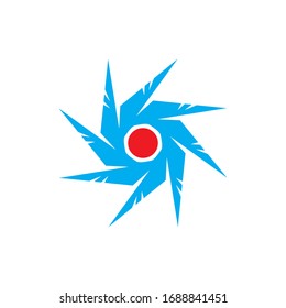 Vector de diseño del logotipo de rotación WIng