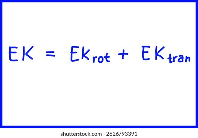 rotational dynamics physics, total kinetic energy physics formula