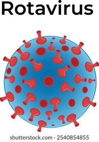 Rotavirus Design Science Vector Illustration