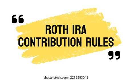 Roth IRA Beitragsregeln - Richtlinien für Beiträge zu Roth IRA.