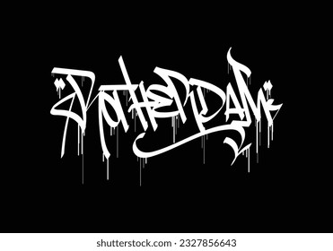 ROTHERDAM word graffiti tag style
