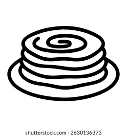 Roti icon on white background vector
Vector Indian food icon