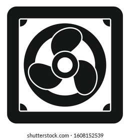 Rotor blade fan icon. Simple illustration of rotor blade fan vector icon for web design isolated on white background