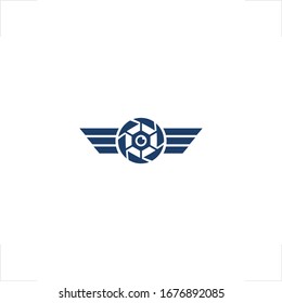 rotor logo drone design wing