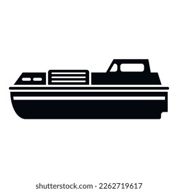 Rotor rescue boat icon simple vector. Sea life. Safety vest