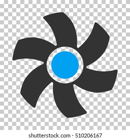 Rotor square icon. Vector pictogram style is a flat bicolor symbol, blue and gray colors, chess transparent background.