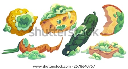 Similar – Image, Stock Photo Moldy lemon Lemon