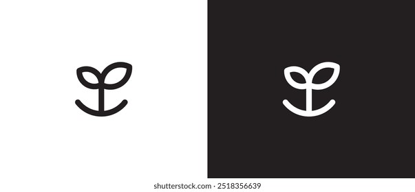 Rotten waste line icon. Rotten icon throw away Icon symbol. Rethink Symbols. Ecological signs. Arrow sync rotation icon. Ecology sign vector stroke. Vector illustration in black and white background.