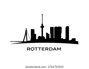 Rotterdam city skyline
Vector city skyline on a white background