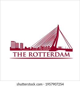 rotterdam skyline and city logo designs simple modern