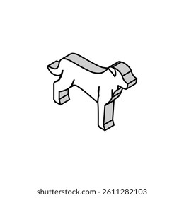 rottweiler dog isometric icon vector. rottweiler dog sign. isolated symbol illustration