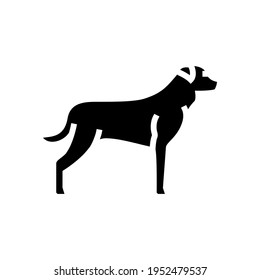 rottweiler dog line icon vector. rottweiler dog sign. isolated contour symbol black illustration