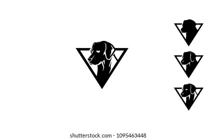 rottweiler dog logo vector