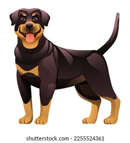 Rottweiler-Hund, Vektorgrafik