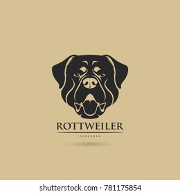 Rottweiler Dog - Vector Illustration