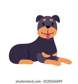Rottweiler icon clipart avatar logotype isolated illustration
