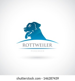 Rottweiler Label - Vector Illustration