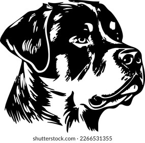 dog head silhouette clip art