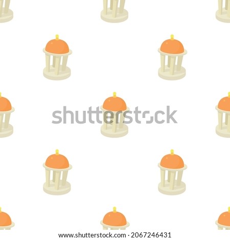 Rotunda pattern seamless background texture repeat wallpaper geometric vector