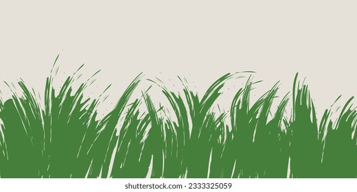 Rough abstract brush stroke background vector. Grunge texture surface dirt with monochrome, minimalist color.