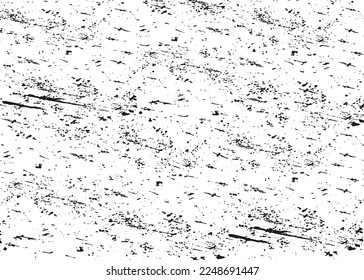 Rough background, black and white pattern, template for design. Traces from scratches, abrasions, cracks. Grunge background. Vector image.