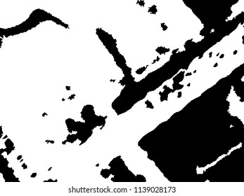 Rough Background. Modern Black and White Backround for Card, Flyer. Halftone Vector Texture for your Design. 