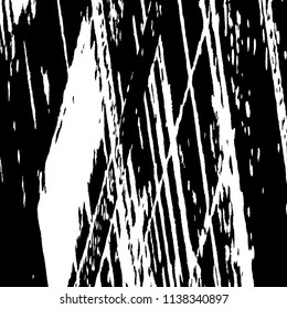 Rough Background. Retro Black and White Backround for Print, Mobile and Web Applications. Halftone Vector Texture for your Design. 